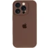 Чехол Silicone Case с защитой камеры для Apple iPhone 14 Pro Max (6.7") – Коричневый / Brown. Фото 3 из 7