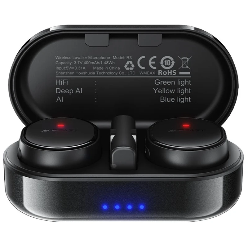 Петличний бездротовий мікрофон Acefast R3 Type-C фото 1 з 1
