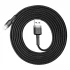 Дата кабель Baseus Cafule Lightning Cable 1.5A (2m) – Сірий / Чорний. Фото 4 з 7