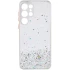 Чехол с блестками и защитой камеры для Samsung Galaxy S23 Ultra – Прозрачный. Фото 1 из 11
