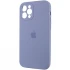 Чехол Silicone Case с защитой камеры для Apple iPhone 12 Pro Max (6.7") – Серый / Lavender Gray. Фото 4 из 7