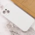 Чехол с защитой камеры Silicone Case для Apple iPhone 15 (6.1") – Белый / White. Фото 3 из 3