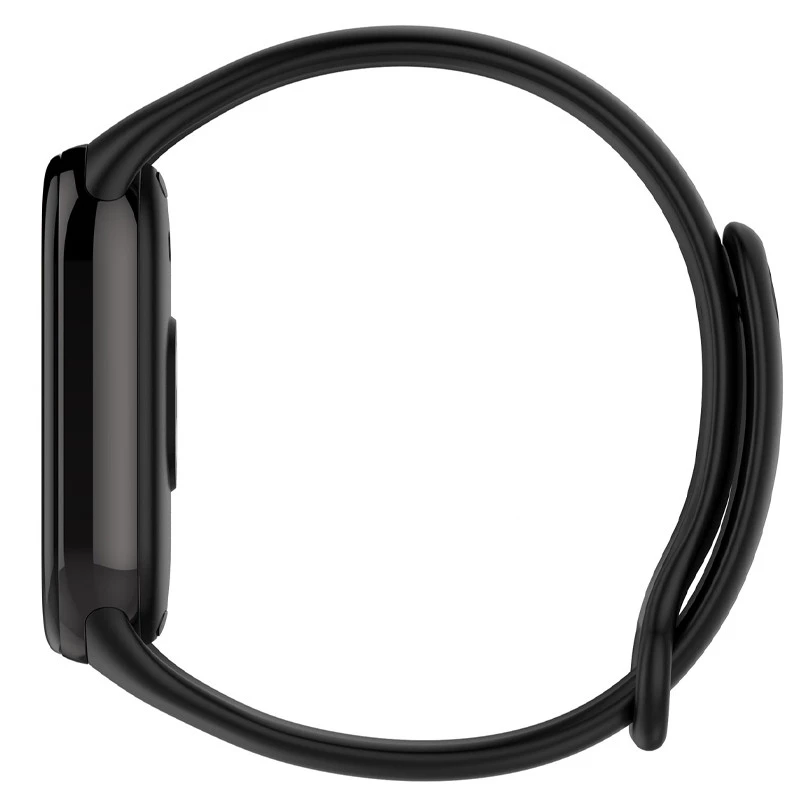 Силиконовый ремешок для Xiaomi Mi Band 7/6/5/4/3 – Черный / Black. Фото 3 из 8
