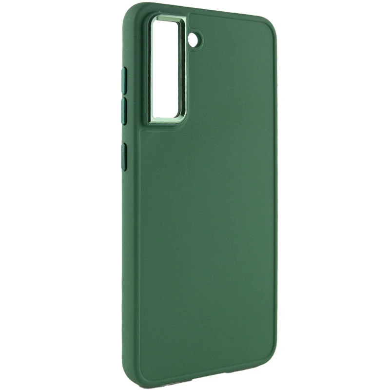 

TPU чехол Bonbon с металлическими кнопками для Samsung Galaxy S24 (Зеленый / Army green), Зелений / army green