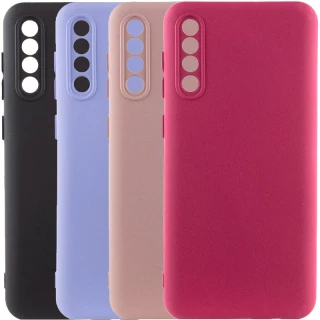 Цветной силиконовый чехол GETMAN с закрытой камерой на Samsung Galaxy A50 (A505F) / A50s / A30s
