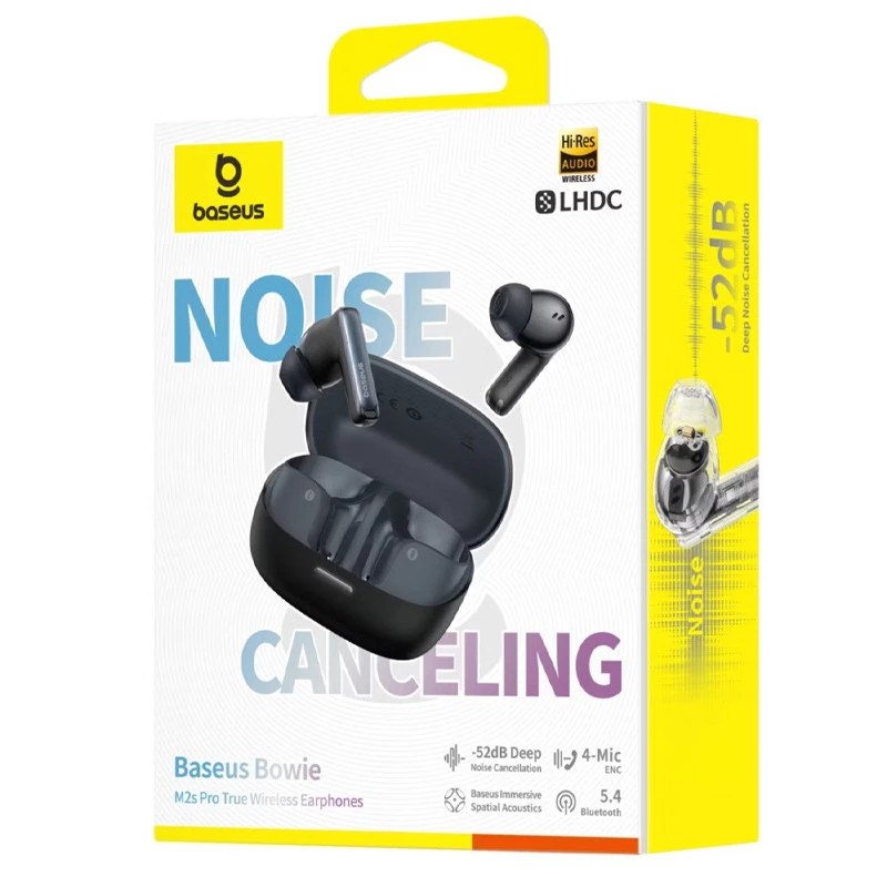 Бездротові TWS навушники Baseus OS Bowie M2s Pro (A00051801) – Cosmic Black. Фото 7 з 7