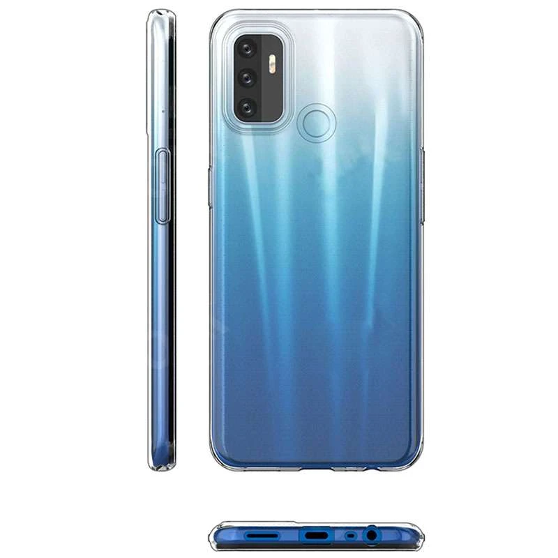 Ультратонкий силіконовий чохол 1мм на Oppo A53 / A32 / A33 – Безбарвний (прозорий). Фото 5 з 5