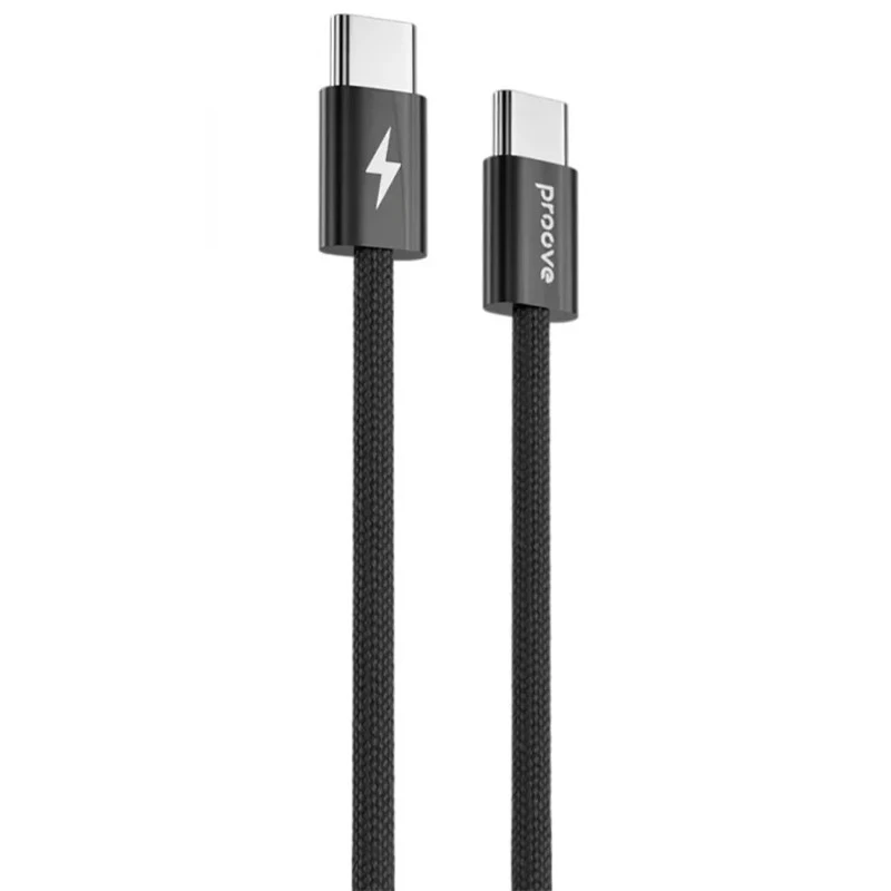 

Дата кабель Proove Energy Stream Type-C to Type-C 60W (1m) (Black)