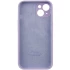 Чехол Silicone Case с защитой камеры для Apple iPhone 15 (6.1") – Сиреневый / Lilac. Фото 4 из 6