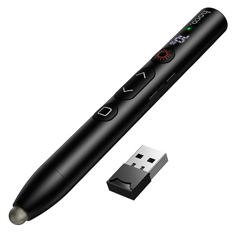 Лазерна указка Hoco GM203 Touch + стілус 180mAh – Black. Фото 5 з 5
