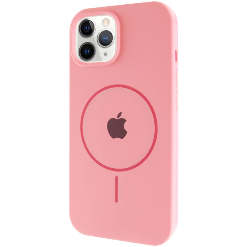 Чохол Silicone Armor Max with MagSafe для Apple iPhone 11 Pro (5.8") – Рожевий / Light pink. Фото 3 з 9
