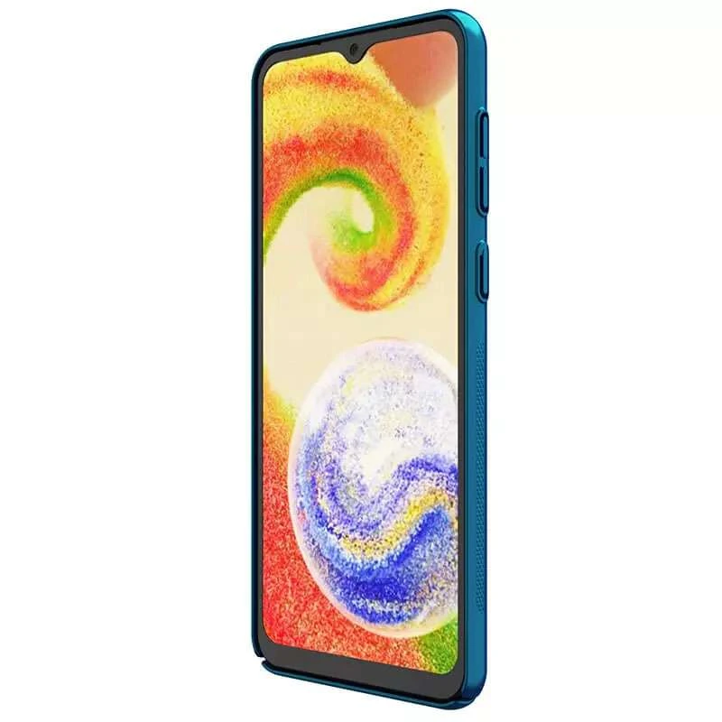 Пластикова накладка Nillkin Frost на Samsung Galaxy A04 – Blue. Фото 5 з 5