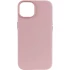 Кожаный чехол Leather Case с MagSafe для Apple iPhone 14 (6.1") – Sand Pink. Фото 1 из 9