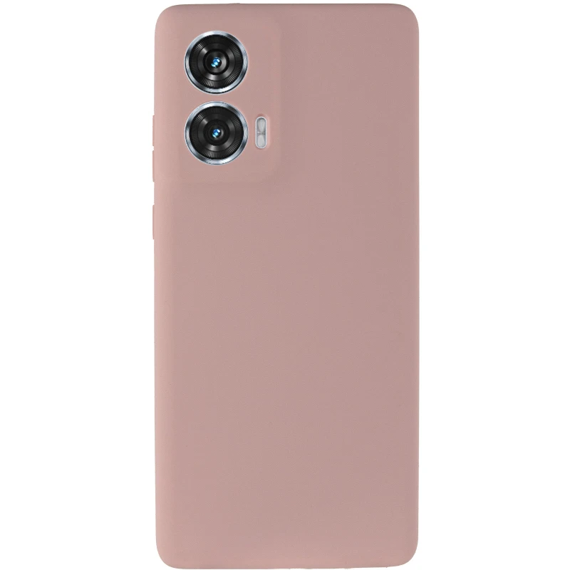 Чехол Silicone Case Lakshmi Plus с закрытой камерой для Motorola Edge 50 – Розовый / Pink Sand. Фото 3 из 6