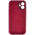 Чохол Silk Full Camera Protective (AA) NO LOGO для Apple iPhone 12 (6.1") – Бордовий / Plum. Фото 2 з 4