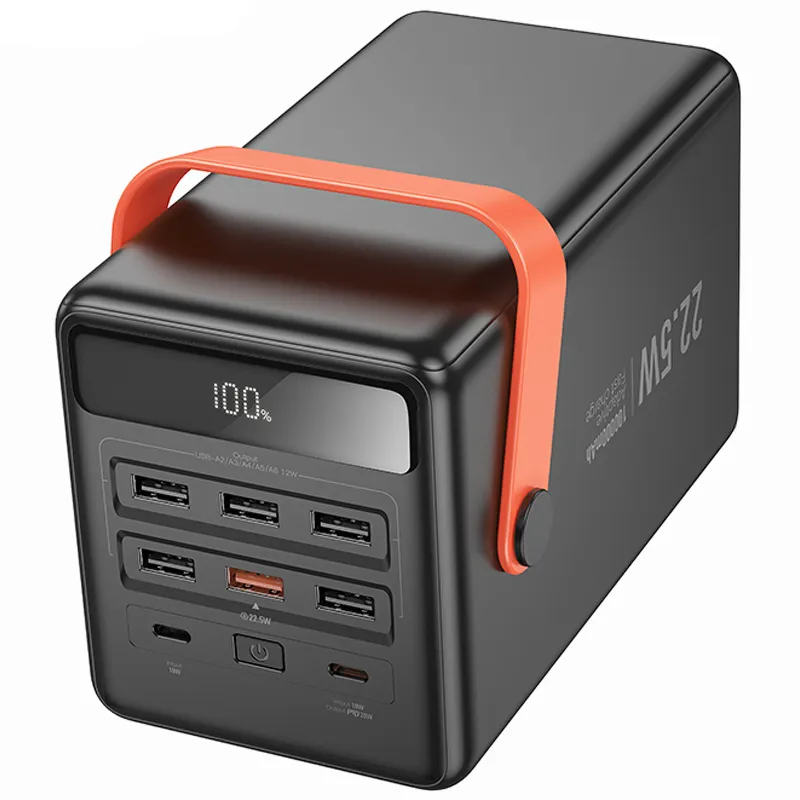 Портативний ЗП Power Bank Hoco J142 Surpass 22.5W+PD20W 100000 mAh – Black. Фото 5 з 6