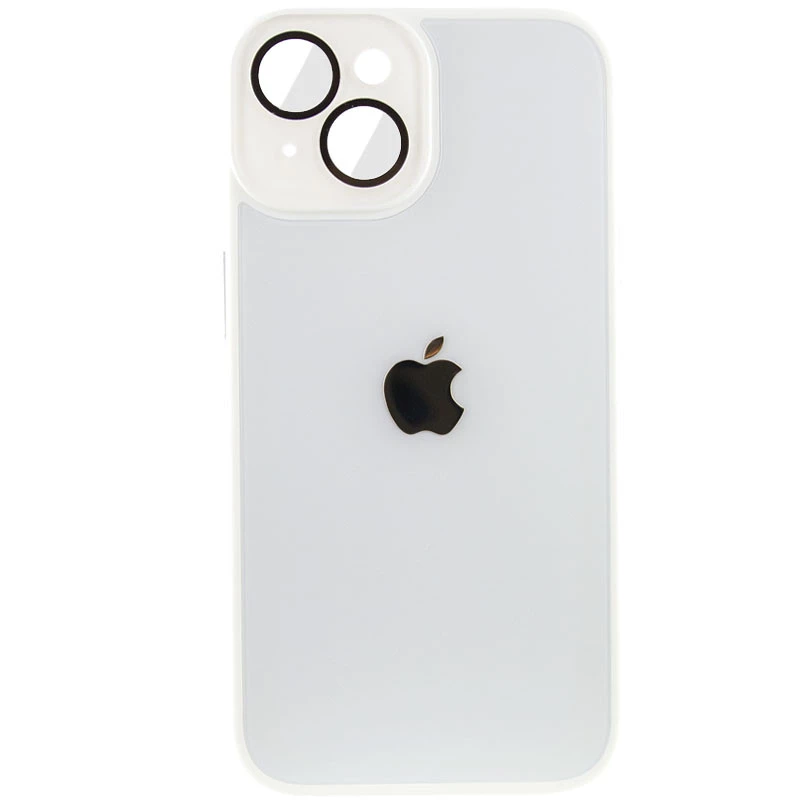 

Силиконовый сапфировый чехол с с защитой камеры на Apple iPhone 14 Plus (6.7") (Белый / White), Білий / white