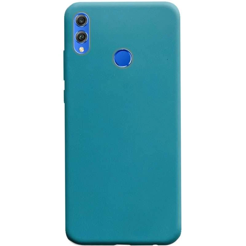 

Кольоровий силіконовий чохол на Huawei Honor 8X (Синій / Powder Blue)
