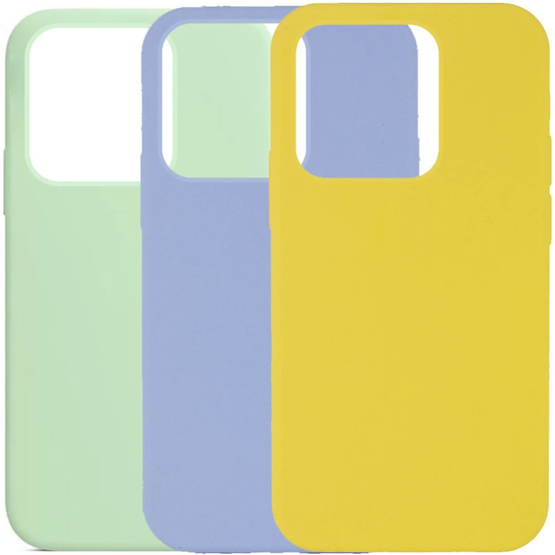 Чохол з закритим низом Silicone Case на Apple iPhone 14 Pro Max (6.7") фото 1 з 3