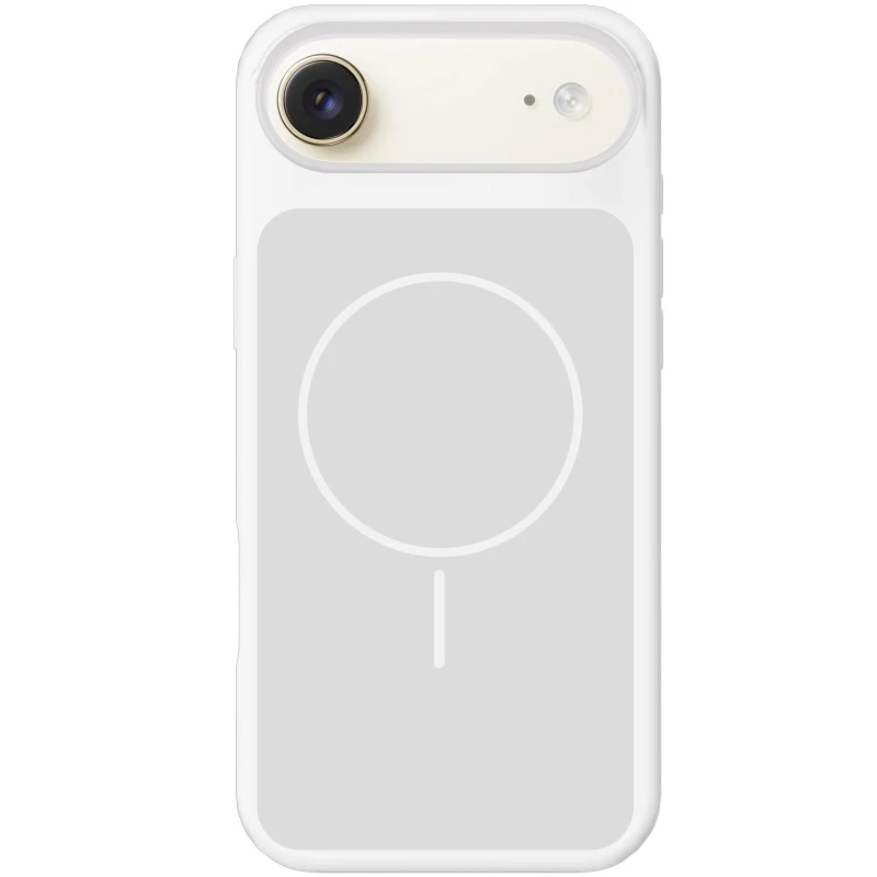 Чохол Silk Duo Color (AA) NO LOGO with Magnetic Fit для Apple iPhone 17 Air (6.5") – White. Фото 2 з 2