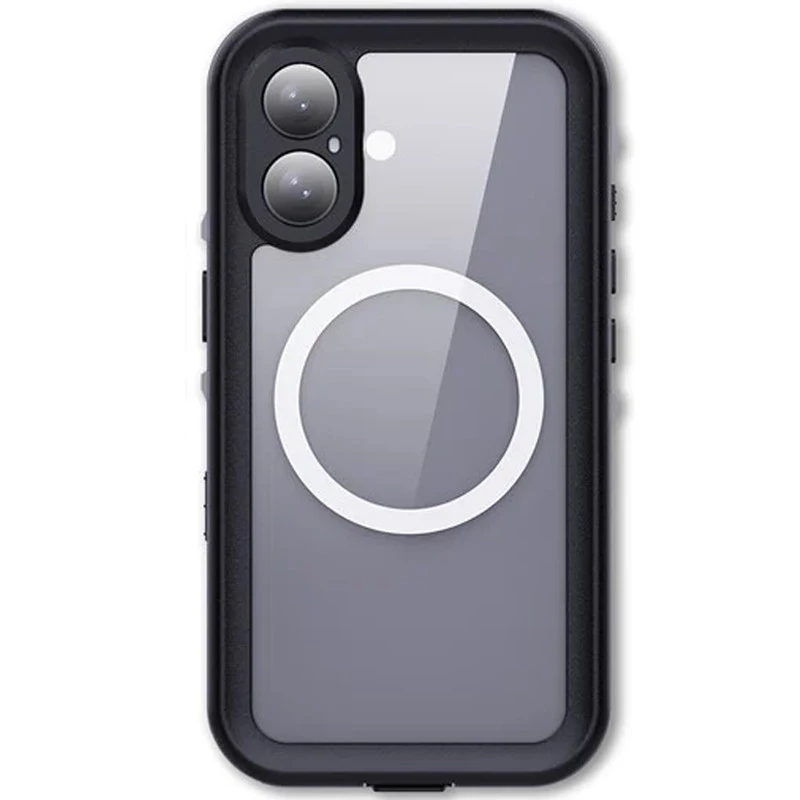 Водонепроникний чохол Shellbox з Magnetic Safe на Apple iPhone 16 – Чорний. Фото 1 з 3