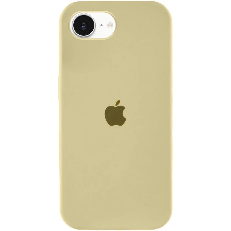 Чехол Silicone Case с закрытым низом для Apple iPhone 17e (6.1") – Желтый / Mellow Yellow. Фото 2 из 2
