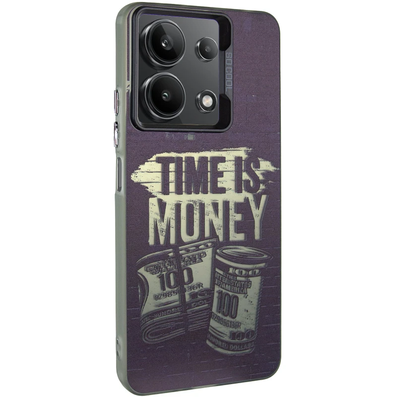 Чохол TPU+PC Street Art для Xiaomi Redmi Note 13 4G – Time Money. Фото 2 з 6
