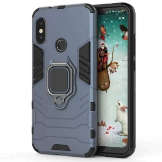 Протиударний чохол Transformer з кільцем на Xiaomi Mi A2 Lite / Xiaomi Redmi 6 Pro фото 1 з 2