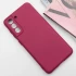 Чохол Silicone Case Lakshmi Plus з закритою камерою на Samsung Galaxy S21 FE – Бордовий / Marsala. Фото 3 з 7