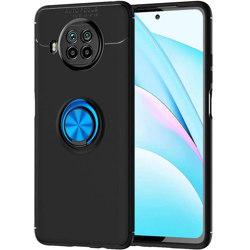 

Чохол Deen ColorRing з кільцем на Xiaomi Mi 10T Lite / Redmi Note 9 Pro 5G (Чорний / Синій)