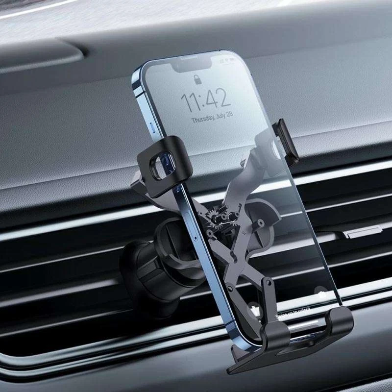 Автотримач Baseus Stable Gravitational Car Mount Lite (Air Outlet Version) – Чорний. Фото 2 з 8