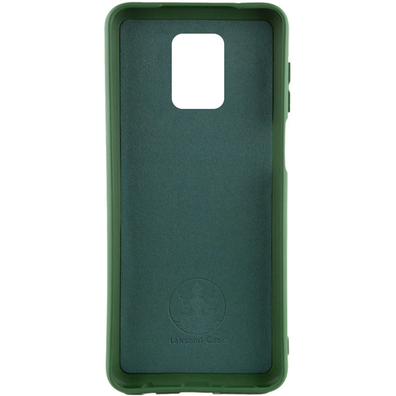 Чохол Silicone Case Lakshmi Elit на Xiaomi Redmi Note 9s / Note 9 Pro / Note 9 Pro Max – Зелений / Dark green. Фото 3 з 7