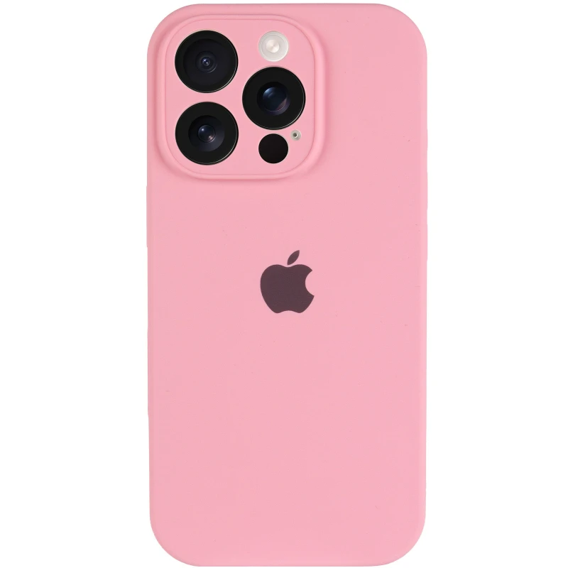 Чехол Silicone Case с защитой камеры для Apple iPhone 14 Pro (6.1") – Розовый / Light pink. Фото 4 из 9