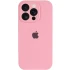 Чехол Silicone Case с защитой камеры для Apple iPhone 14 Pro (6.1") – Розовый / Light pink. Фото 4 из 9