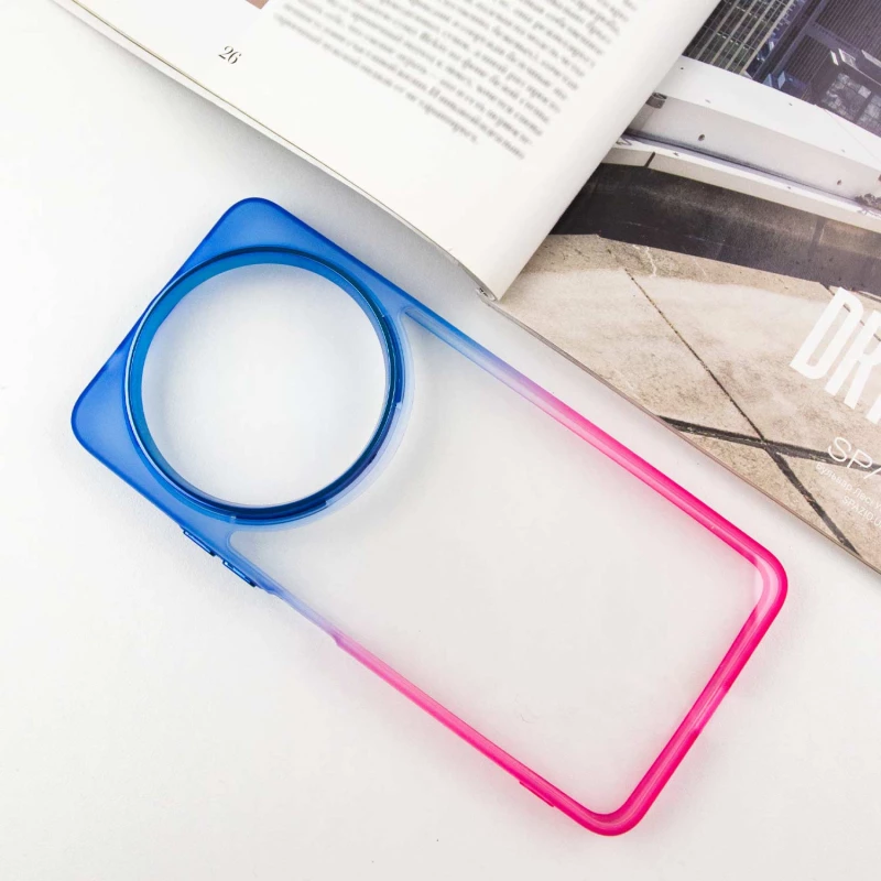 Силіконовий чохол фреш на Xiaomi Redmi A3 – Рожевий / Синій. Фото 3 з 9