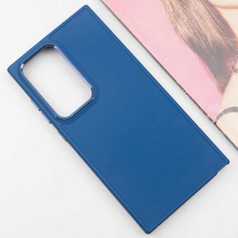 TPU чохол Bonbon з металевими кнопками на Samsung Galaxy S24 Ultra – Синій / Denim Blue. Фото 6 з 12