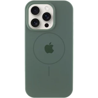 Чохол Silicone Armor Max with MagSafe для Apple iPhone 11 Pro Max (6.5") — Зелений / Pine green