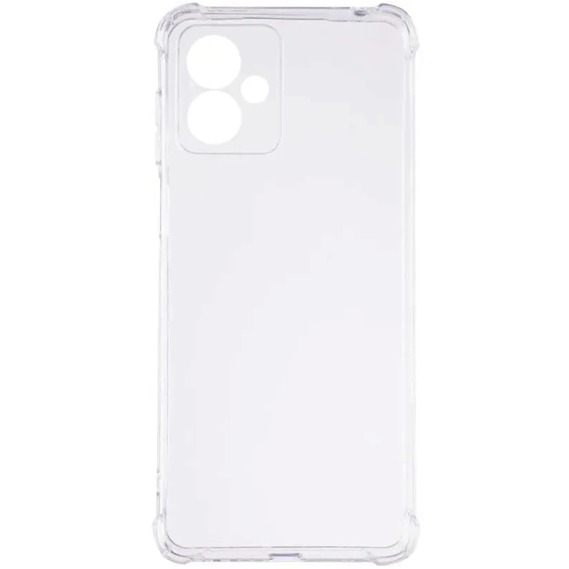 Ультратонкий силіконовий чохол GETMAN з критими бортами та камерою для Motorola Moto G54 Power – Безбарвний (прозорий). Фото 7 з 8