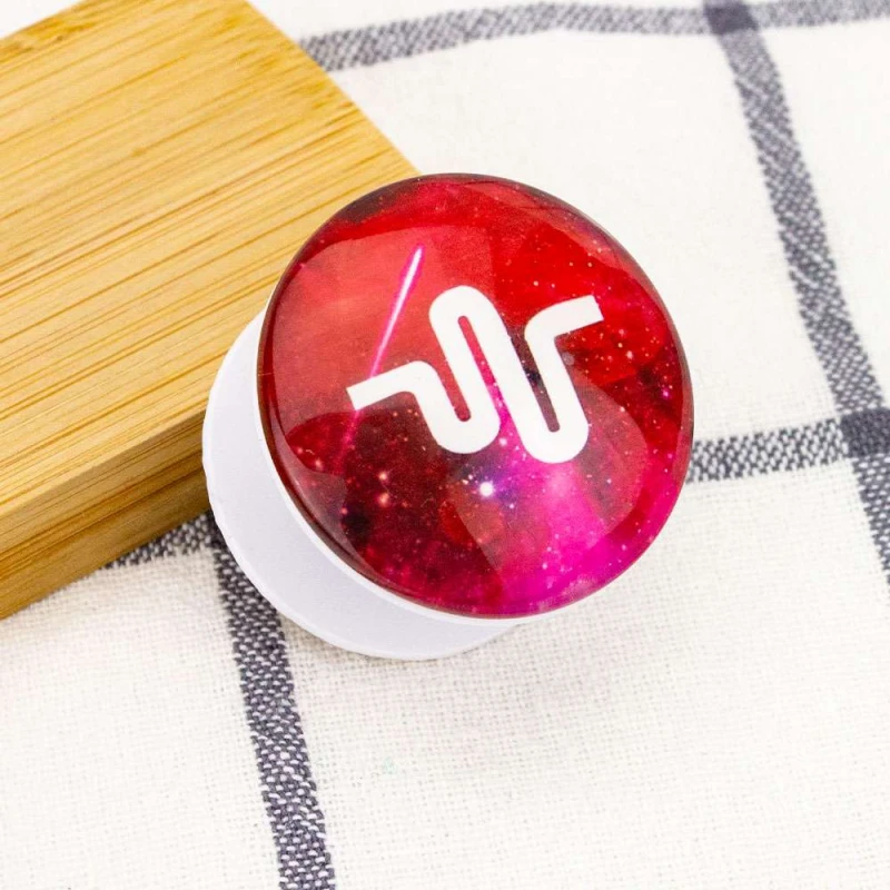 Тримач для телефона Glass Logo – Mysical.ly / Рожевий космос. Фото 5 з 5