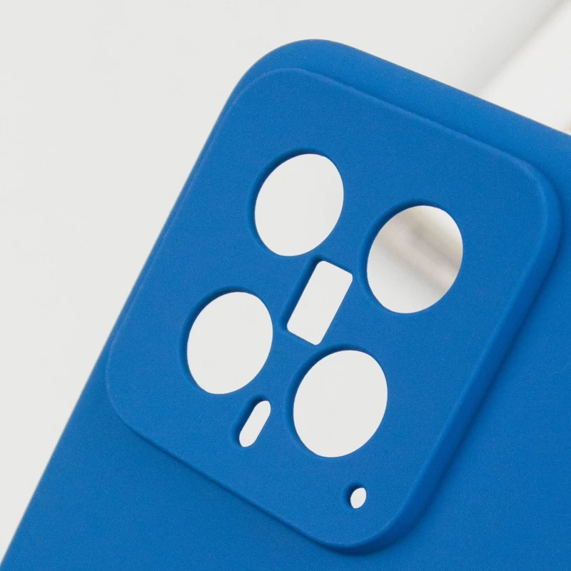 Чохол Silicone Case Lakshmi Plus з закритою камерою на Xiaomi 14 – Синій / Navy Blue. Фото 7 з 7