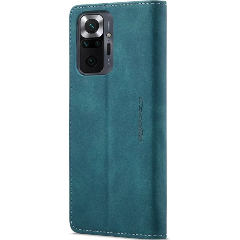 Шкіряний чохол-книжка CaseMe Velvet Nubuck для Xiaomi Redmi Note 10 Pro – Green. Фото 4 з 6