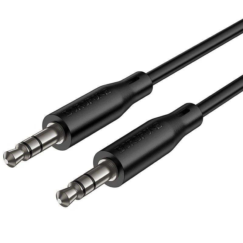 Аудіо кабель Aux Borofone BL26 Standard (1m) – Black. Фото 2 з 6