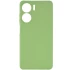Цветной силиконовый чехол с защитой камеры для Xiaomi Poco C65 – Фисташковый. Фото 2 из 5