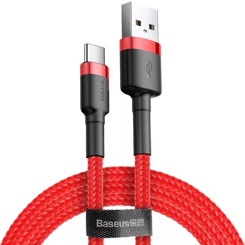 Дата кабель Baseus Cafule Type-C Cable 2A (2m) – Красный. Фото 2 из 6