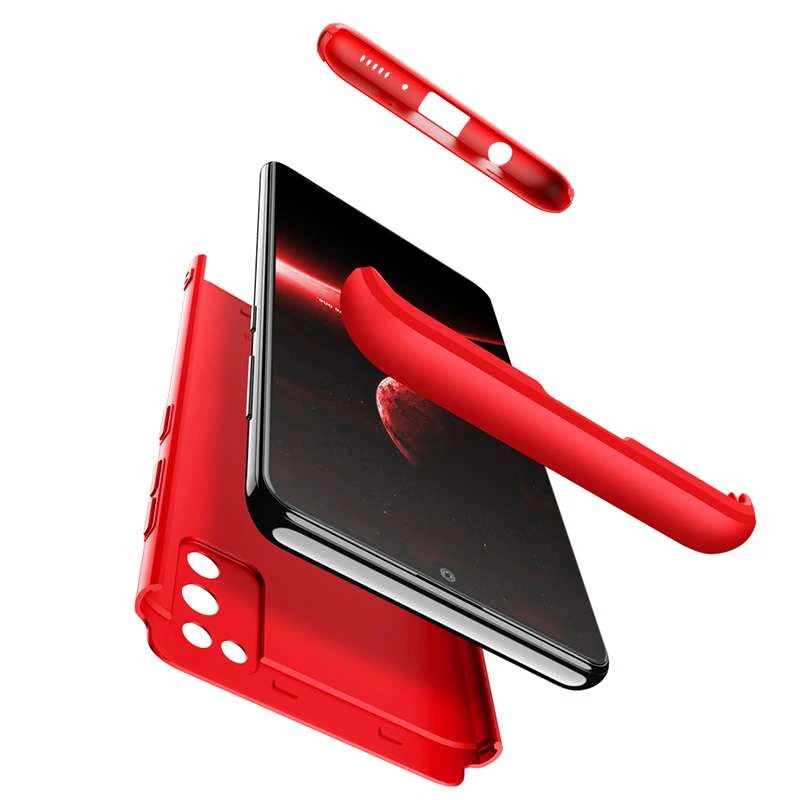 Чохол із захистом 360 градусів GKK на Samsung Galaxy A02s – Червоний. Фото 5 з 6