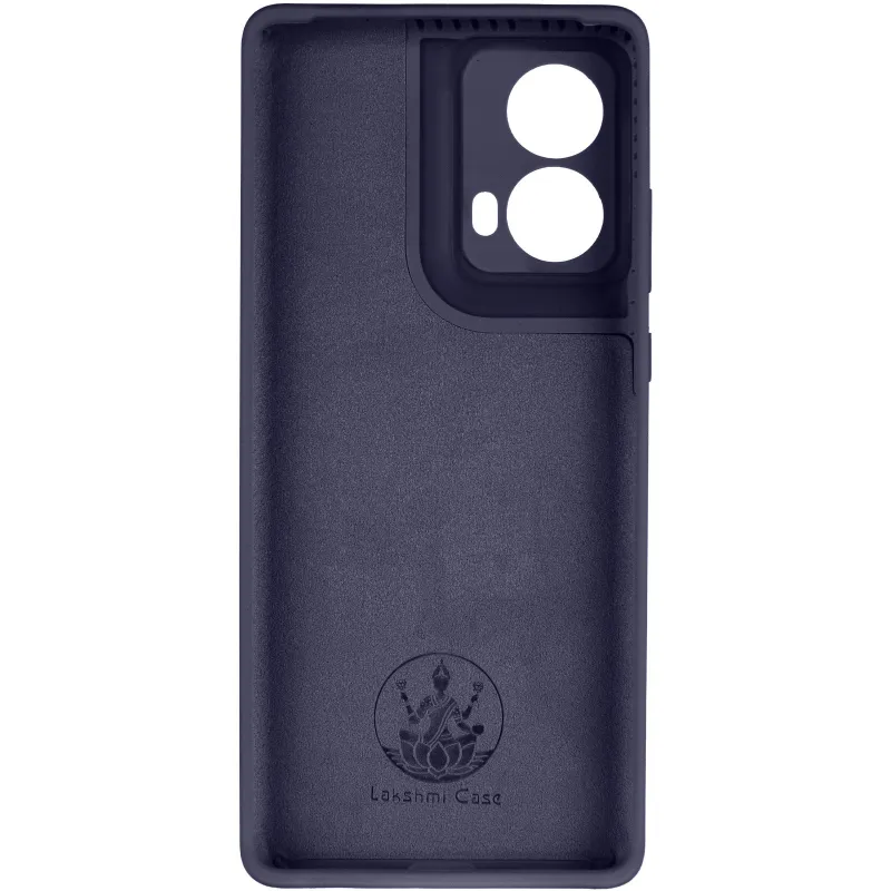 Чохол Silicone Case Lakshmi Premium із закритою камерою для Motorola Moto G85 – Темно-синій / Midnight blue. Фото 6 з 8