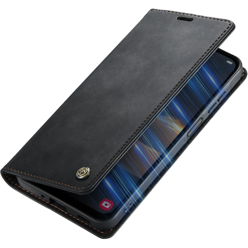 Шкіряний чохол-книжка CaseMe Velvet Matte для Samsung Galaxy A17 4G/5G – Black. Фото 5 з 5