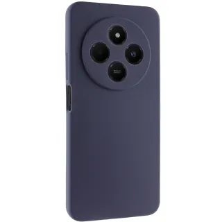 Чохол Silicone Case Lakshmi Premium із закритою камерою для Xiaomi Poco M7 — Темно-синій / Midnight blue