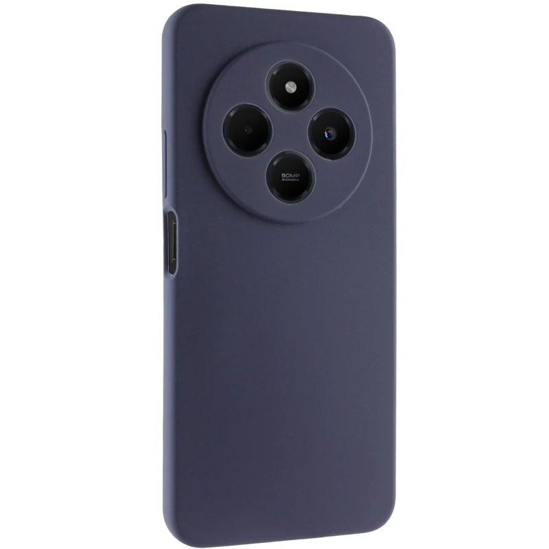 Чохол Silicone Case Lakshmi Premium із закритою камерою для Xiaomi Redmi 14C / Poco C75 – Темно-синій / Midnight blue. Фото 2 з 8