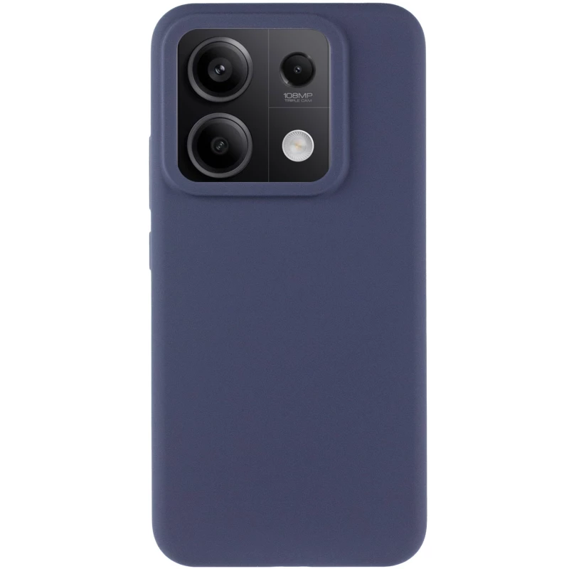 Чохол Silicone Case Lakshmi Premium на Xiaomi Redmi Note 13 5G – Темно-синій / Midnight blue. Фото 4 з 11